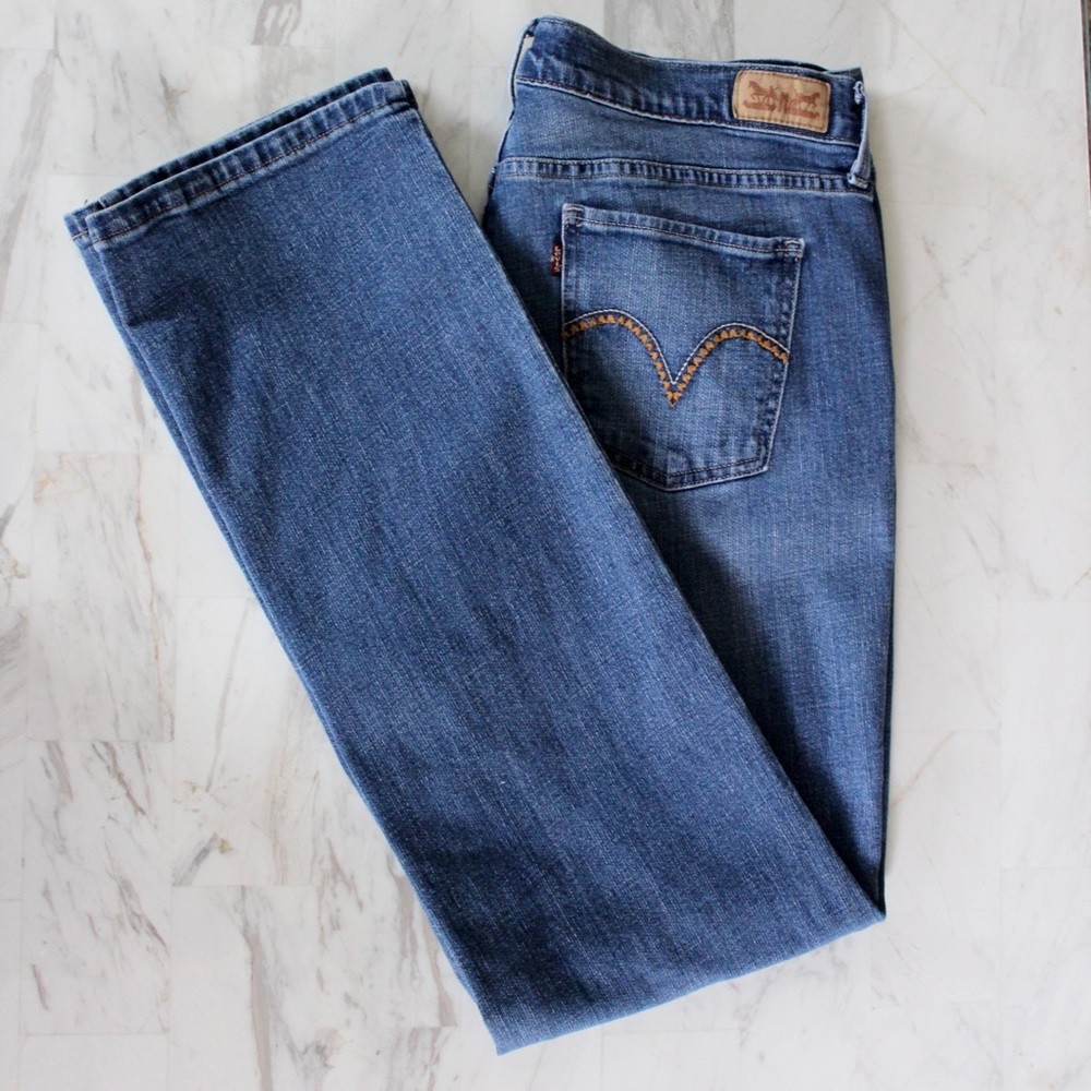 LEVI’S 505 Straight Leg Blue Jeans - Picture 4 of 8